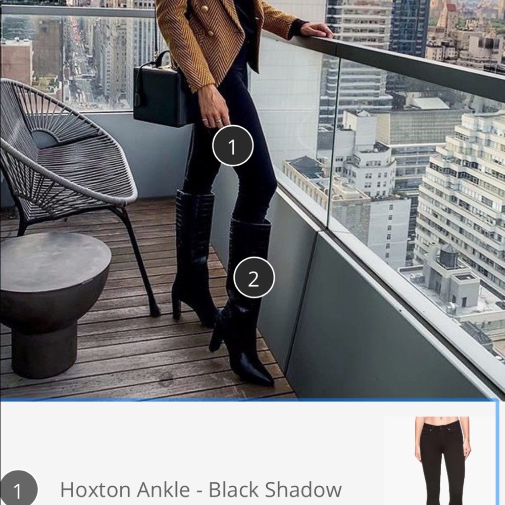 Paige Hoxton Ankle Black Jeans